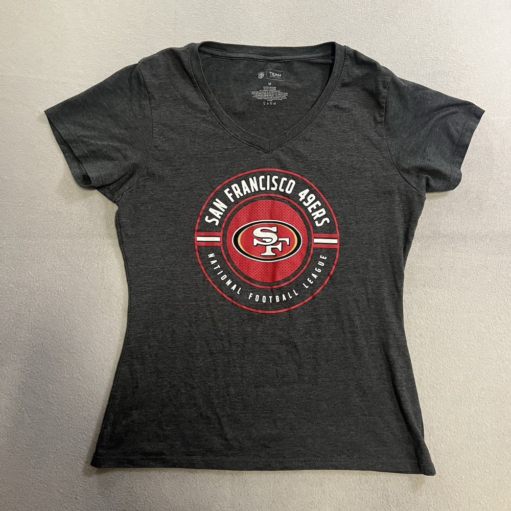 NFL Team Apparel T-Shirt Women's Size Medium Gray San Francisco 49ers